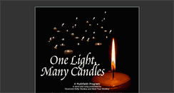 Desktop Screenshot of onelightmanycandles.org